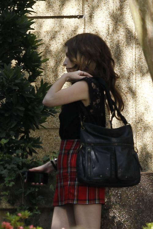 anna kendrick on the set of pitch perfect 2 in baton rouge - haw